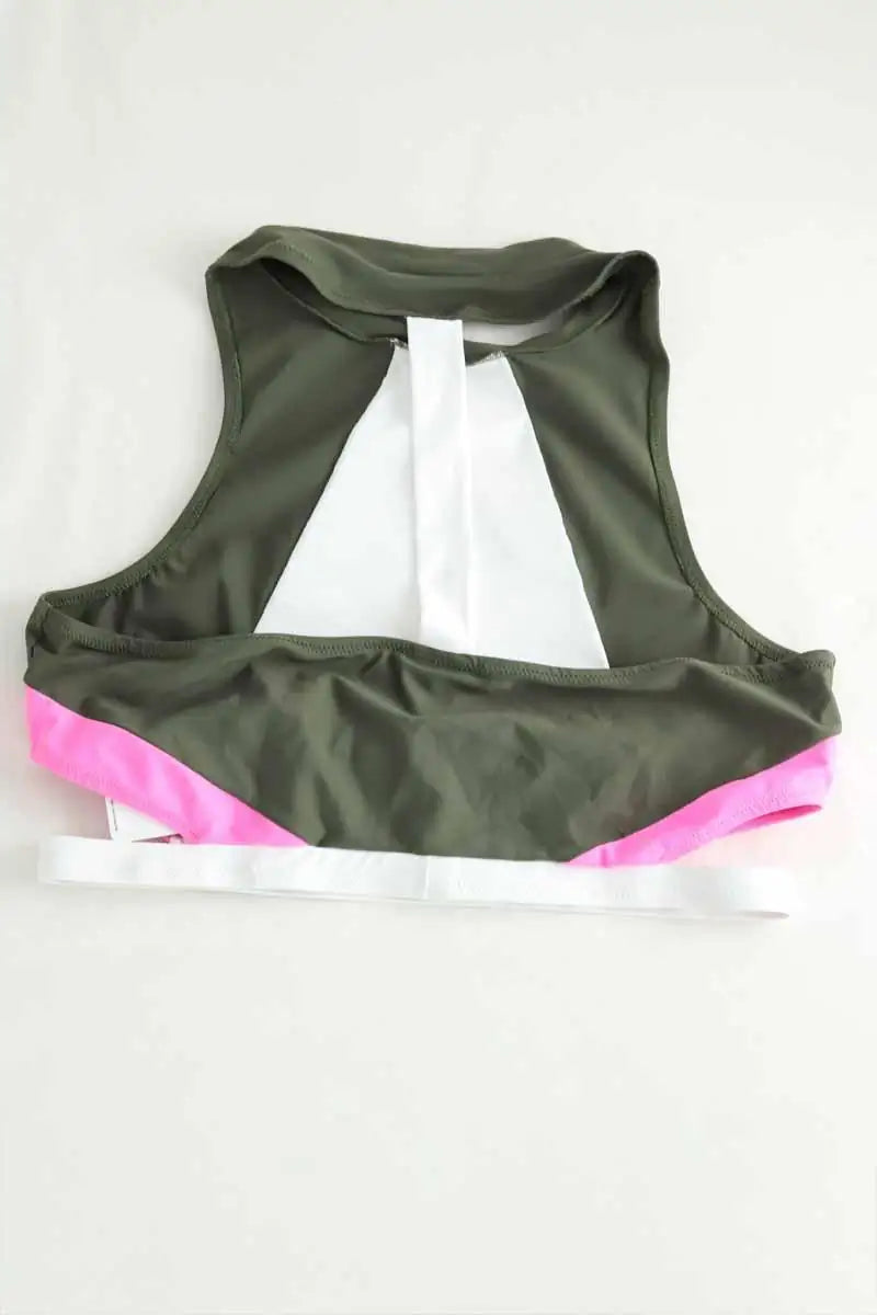 Brassière Luz Anna Kaki en Polyamide