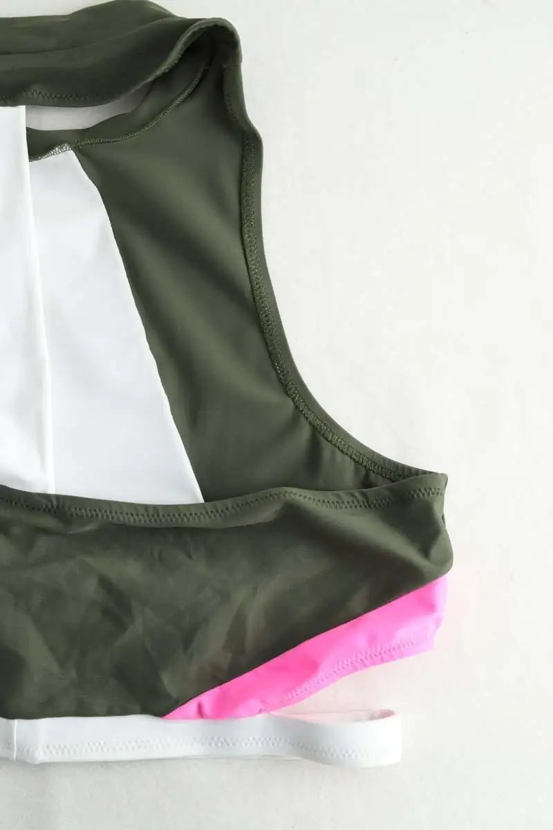Brassière Luz Anna Kaki en Polyamide