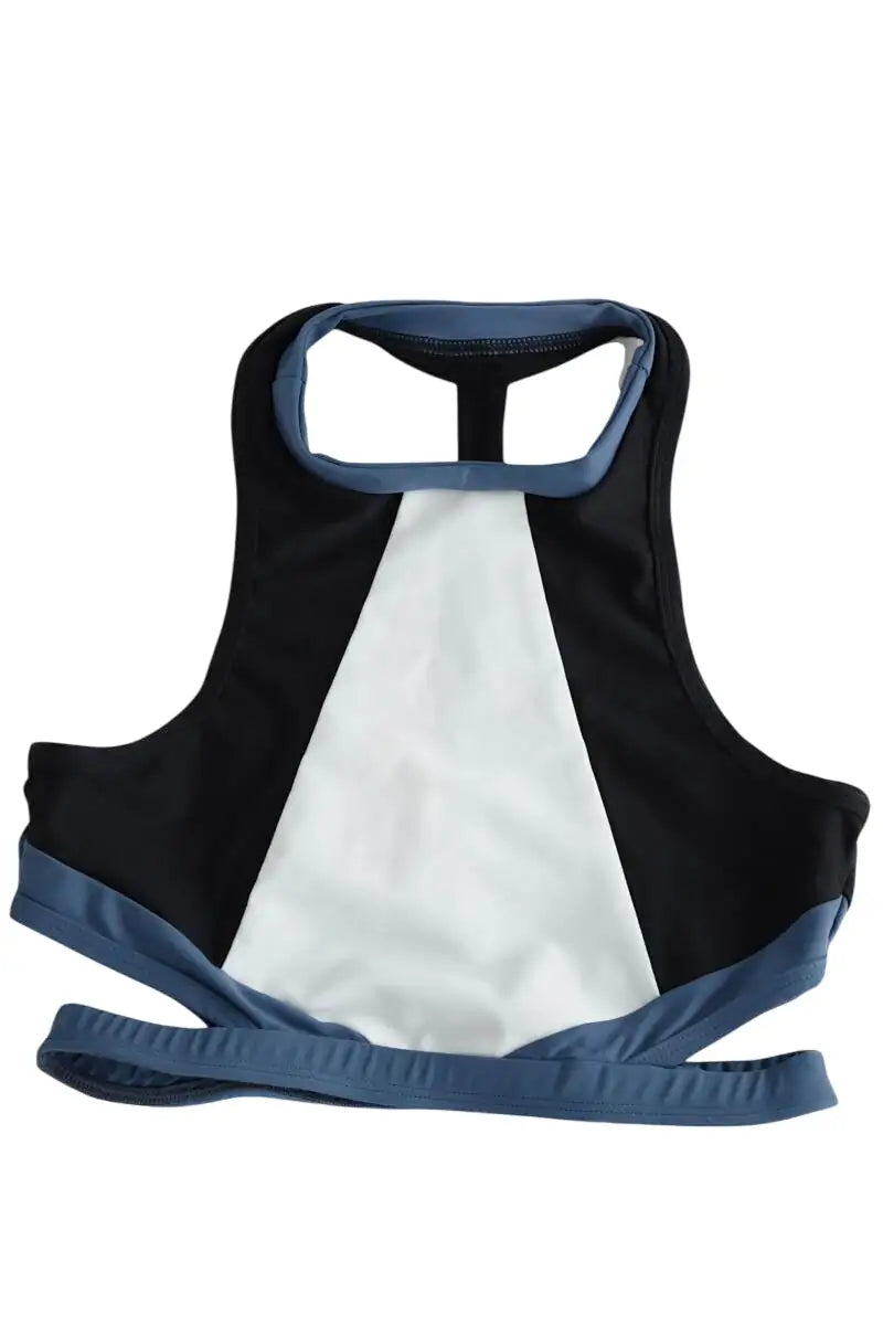 Brassière Luz Anna noir pailleté blanc bleu clair Bleu en Polyamide, taille M - Seconde Main