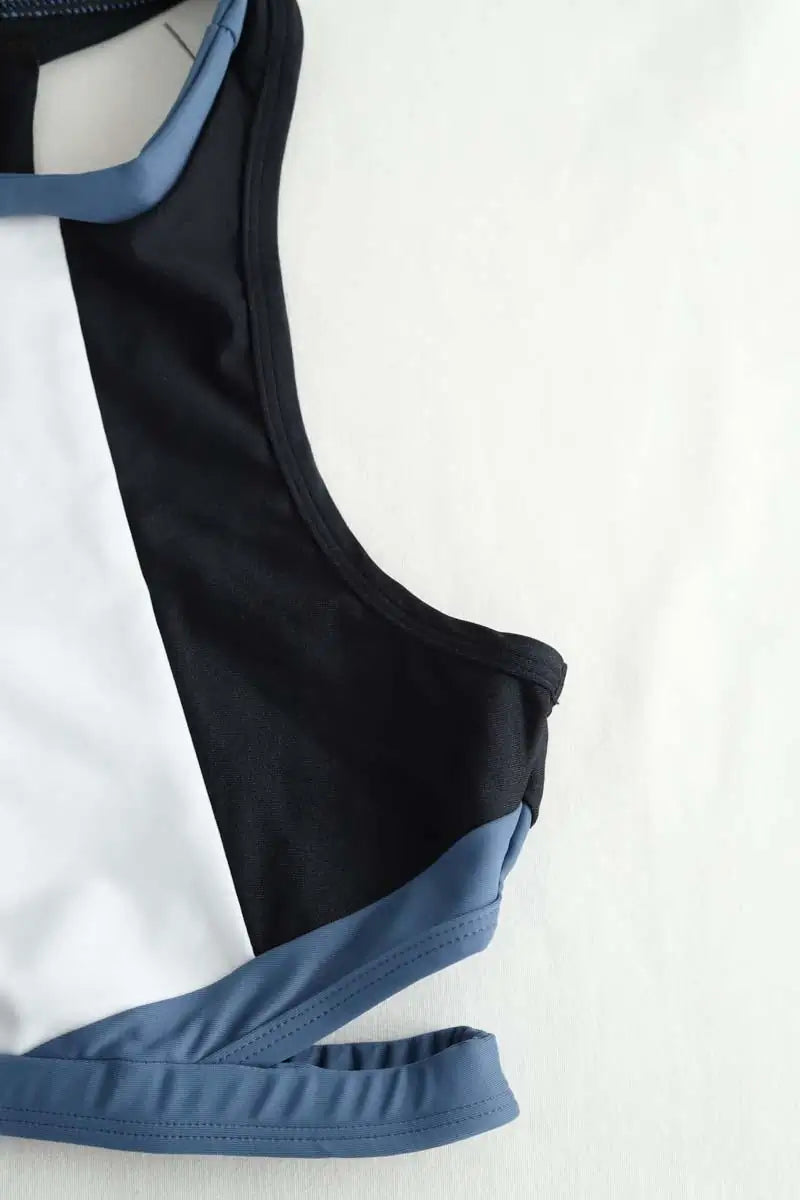 Brassière Luz Anna noir pailleté blanc bleu clair Bleu en Polyamide