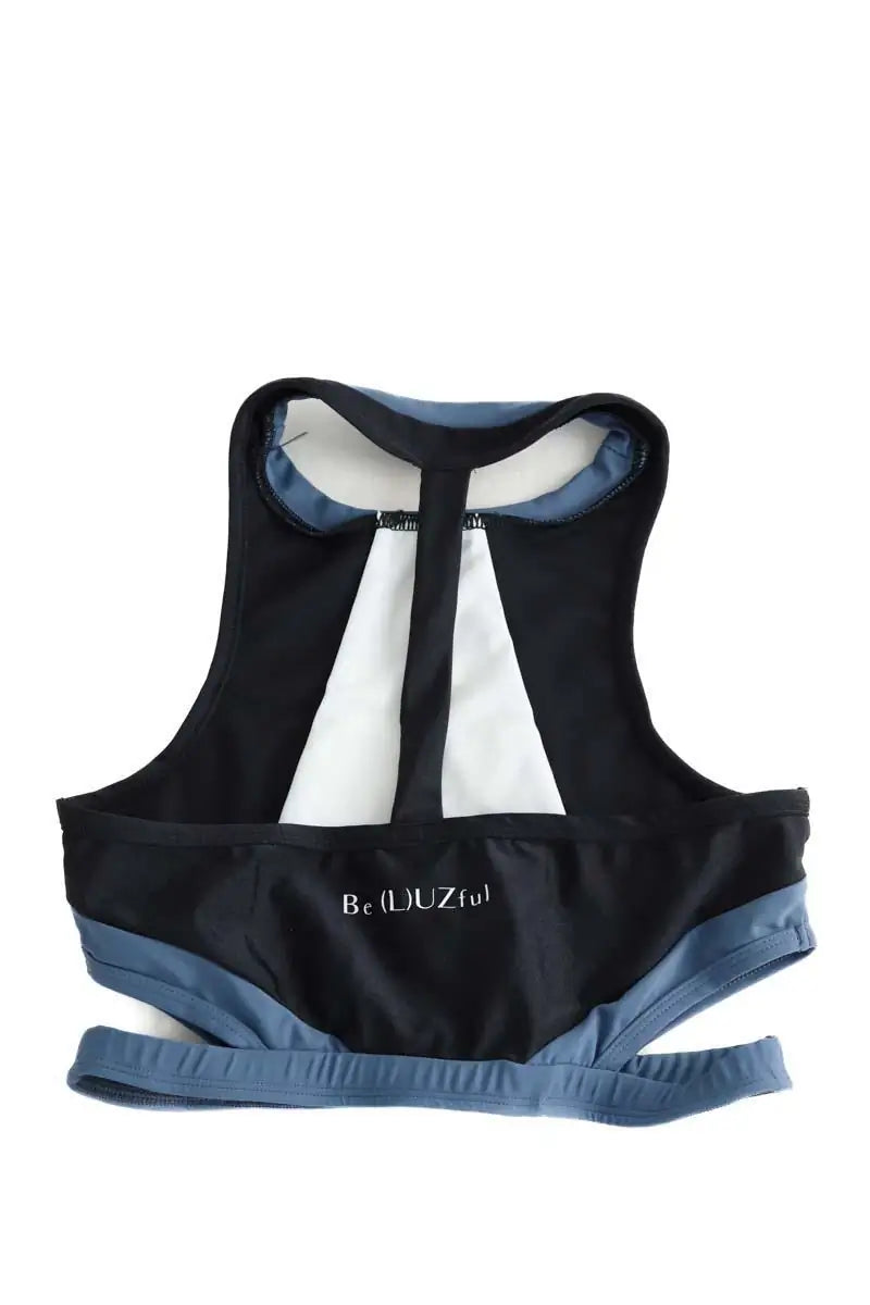 Brassière Luz Anna noir pailleté blanc bleu clair Bleu en Polyamide