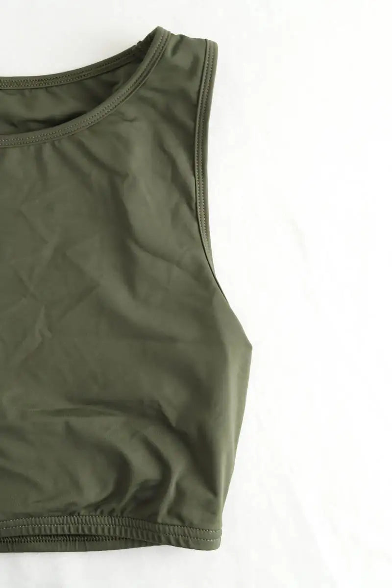 Brassière Luz Naomi Kaki en Polyamide