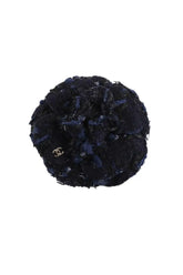 Broche Chanel Marine en Tissu - Seconde Main