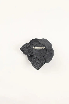Broche Chanel Noir en Tissu