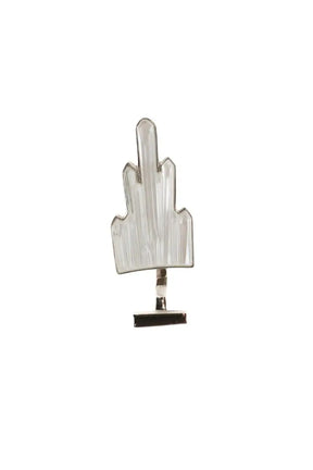 Broche Lalique Blanc en Métal - Seconde Main