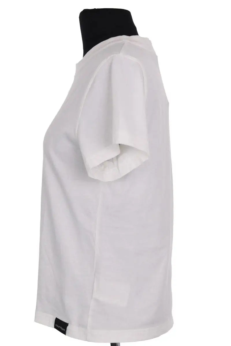 T-shirt Courrèges T-shirt AC Ecru en Coton