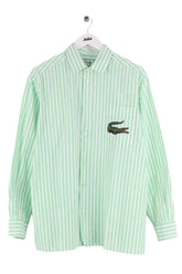 Chemise Lacoste Vert en Coton, taille L - Seconde Main