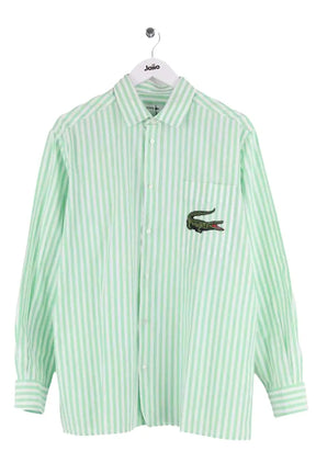 Chemise Lacoste Vert en Coton, taille L - Seconde Main