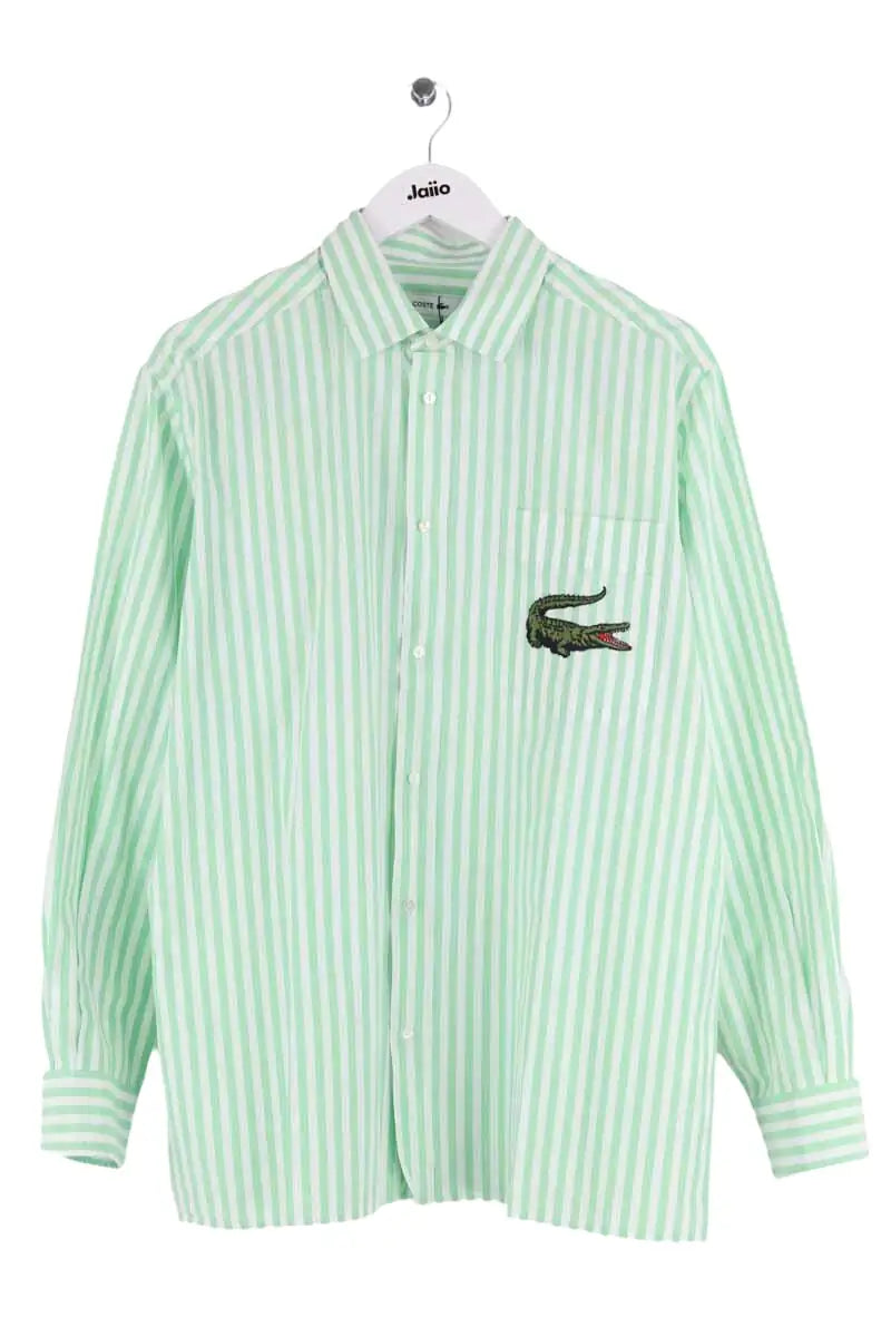 Chemise Lacoste Vert en Coton, taille L - Seconde Main