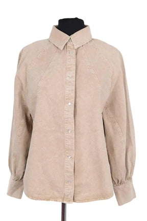 Chemise Ba&Sh Beige en Coton, taille S - Seconde Main
