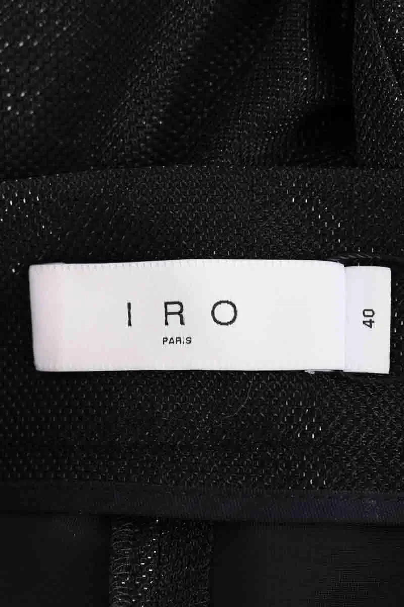 Pantalon droit Iro Noir en Synthétique