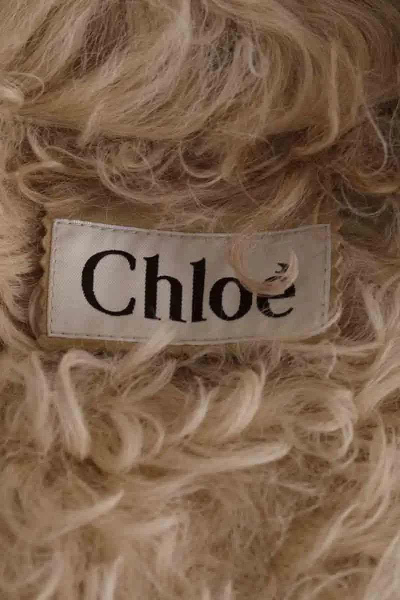 Veste Chloé Beige en Fourrure
