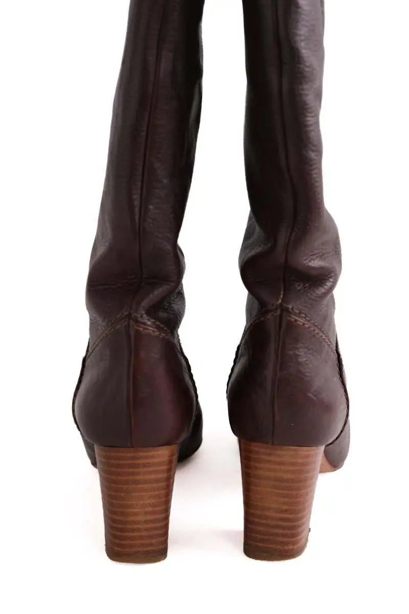 Bottes Chloé Marron en Cuir