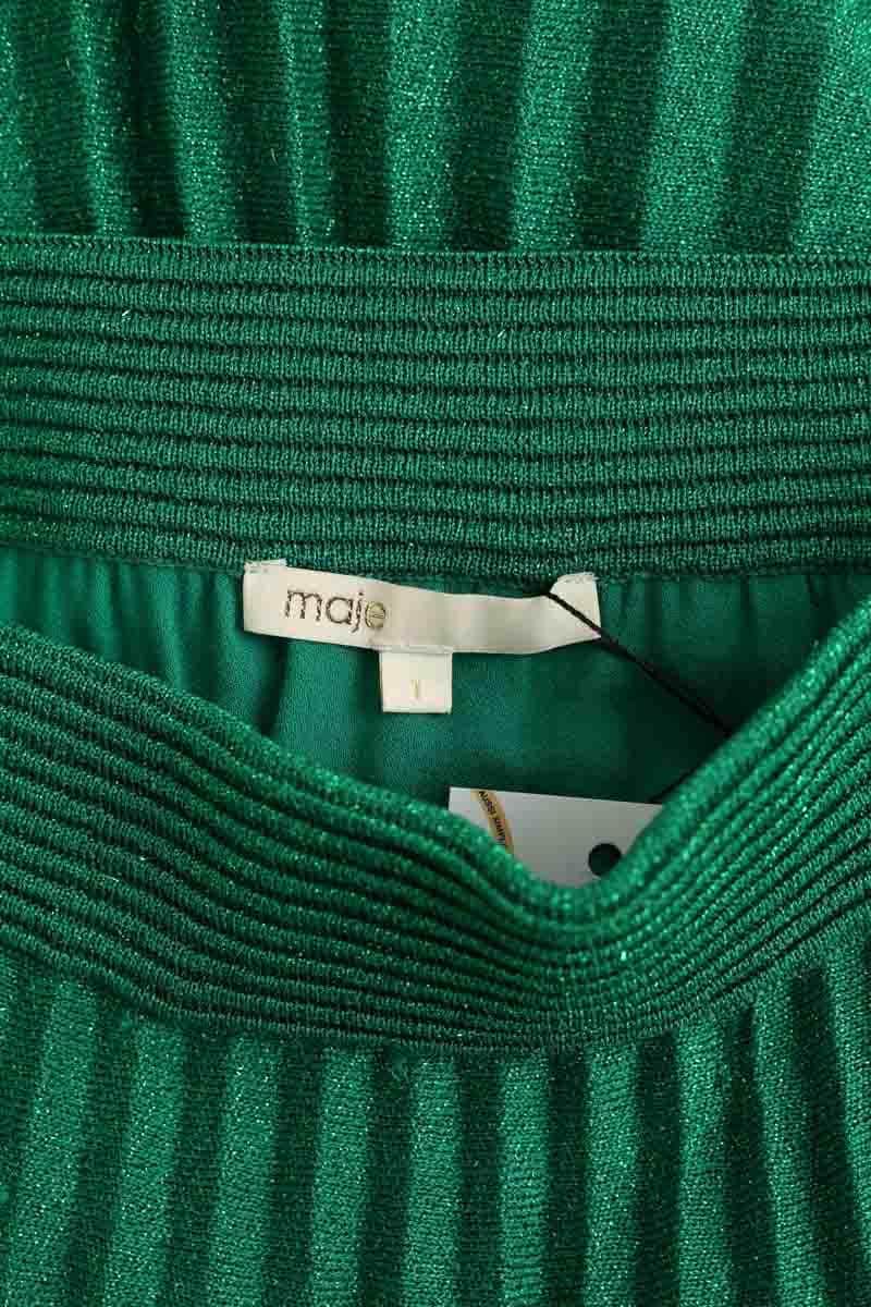 Jupe Maje Vert en Polyester