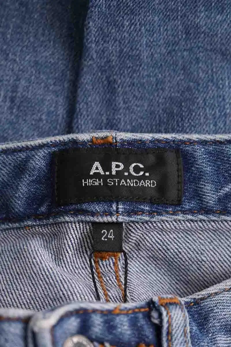 Jean slim APC High Bleu en Coton