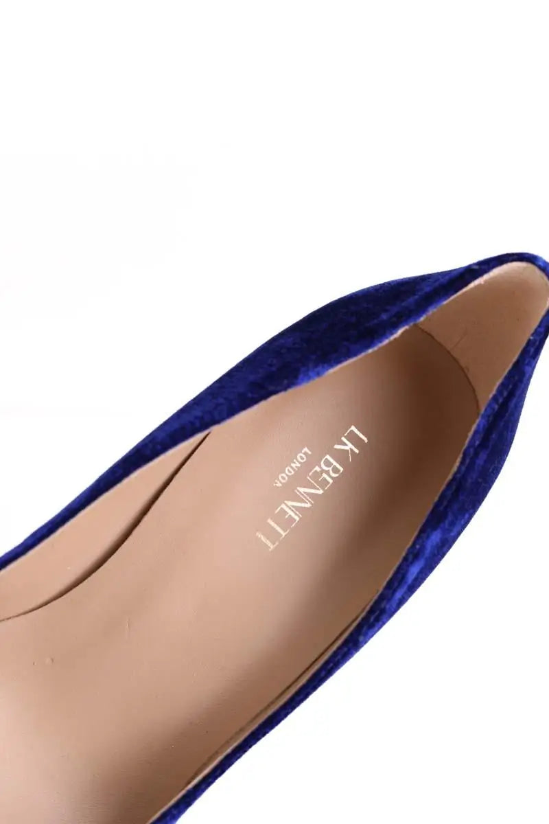 Talons LK Bennett Thelma Bleu en Velours