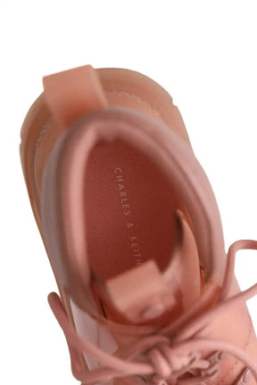 Baskets Charles & Keith Rose en Plastique