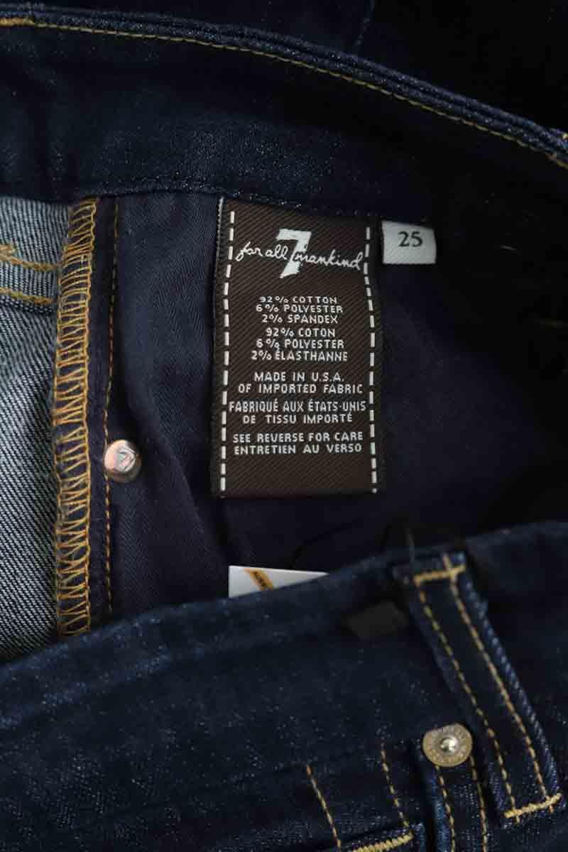 Slim 7 For All Mankind  Bleu