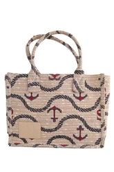 Cabas Sandro Beige en Tissu - Seconde Main