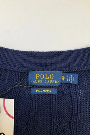 Cardigan Ralph Lauren Marine en Coton