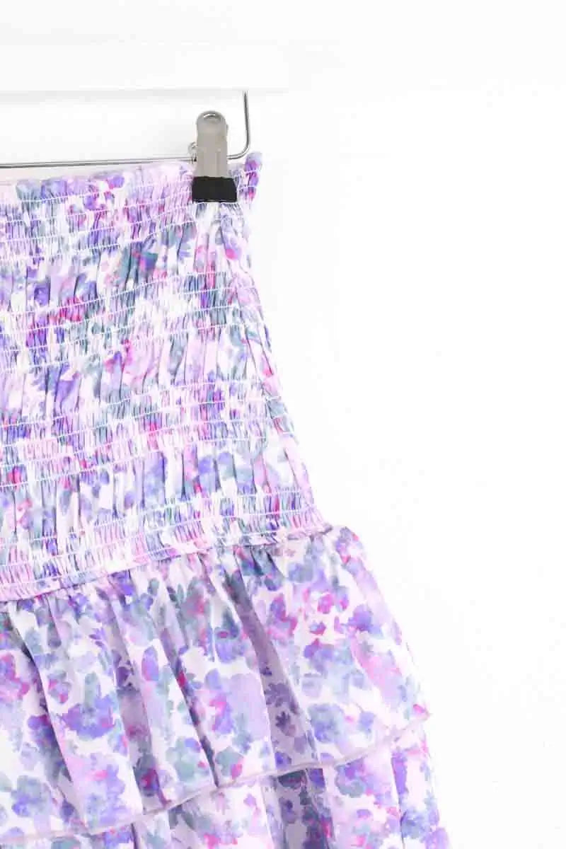 Mini jupe Maje Violet en Polyester