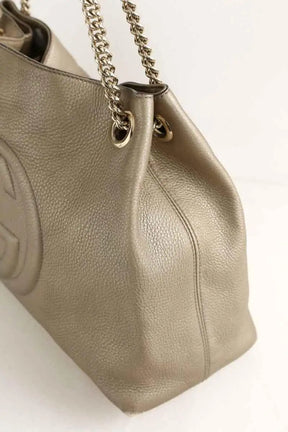 Cabas Gucci Soho Beige en Cuir