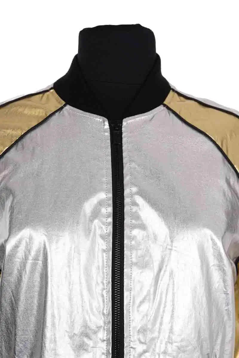 Blouson The Kooples Argent en Synthétique