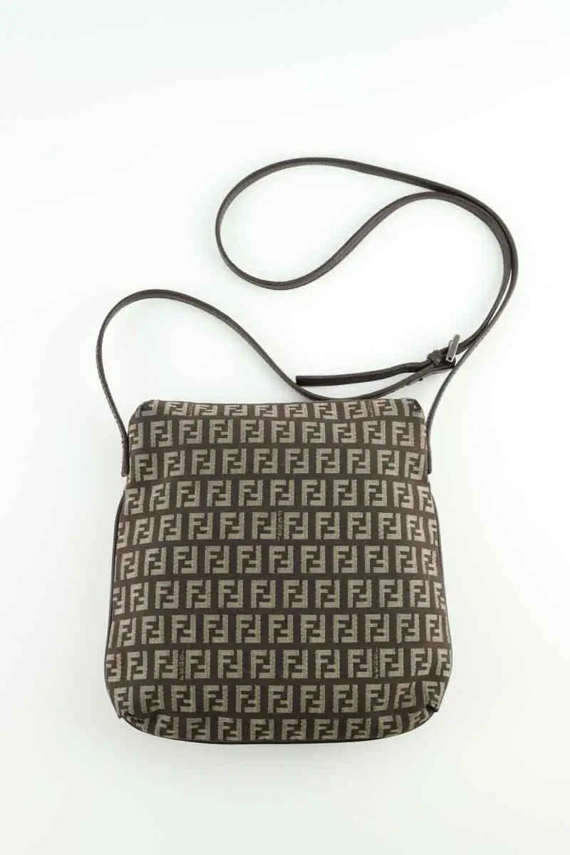 Sac à bandoulière Fendi Marron en Tissu