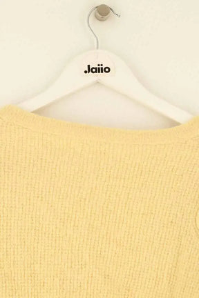 Cardigan American Vintage Jaune en Laine