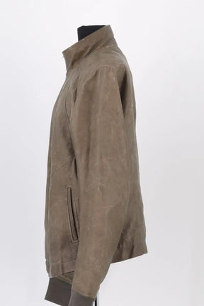 Blouson Rick Owens Kaki en Cuir