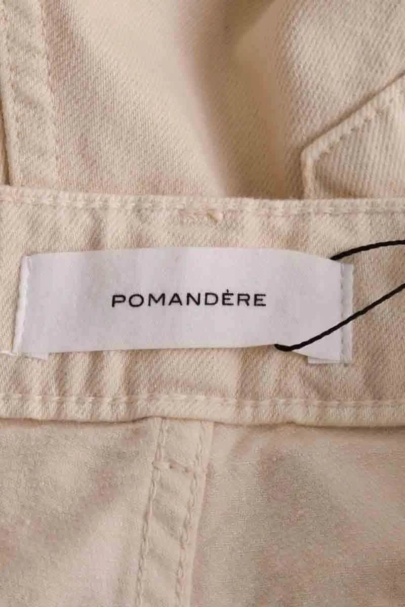 Jean large Pomandère Beige en Coton