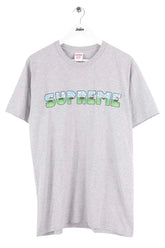 T-shirt Supreme Gris en Coton, taille L - Seconde Main