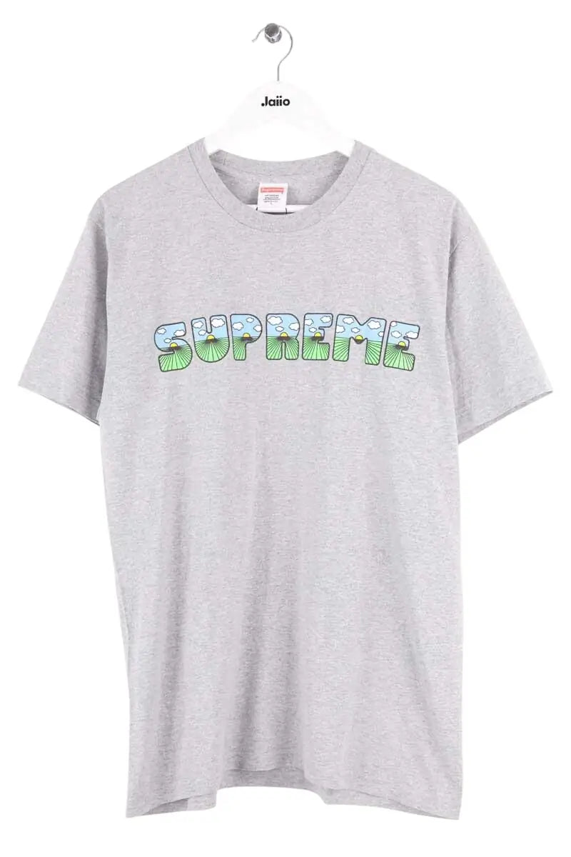 T-shirt Supreme Gris en Coton, taille L - Seconde Main