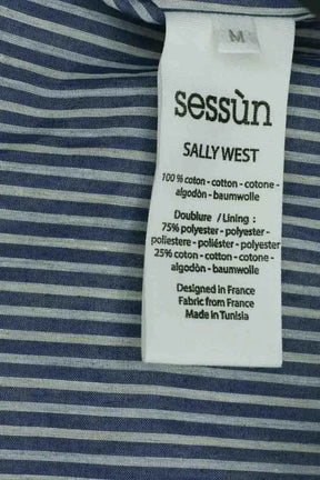 Manteau Sessun Bleu en Coton
