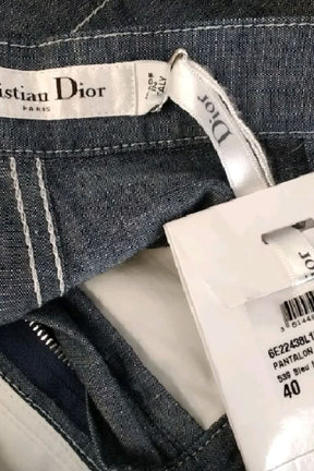Pantalon droit Dior  Bleu
