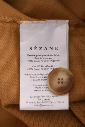 Veste Sézane Camel en Denim