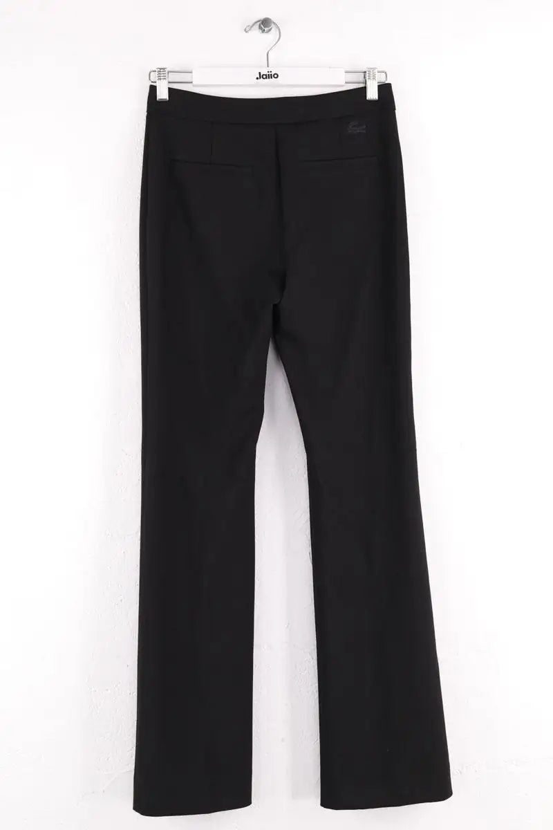 Pantalon droit Lacoste Noir en Synthétique