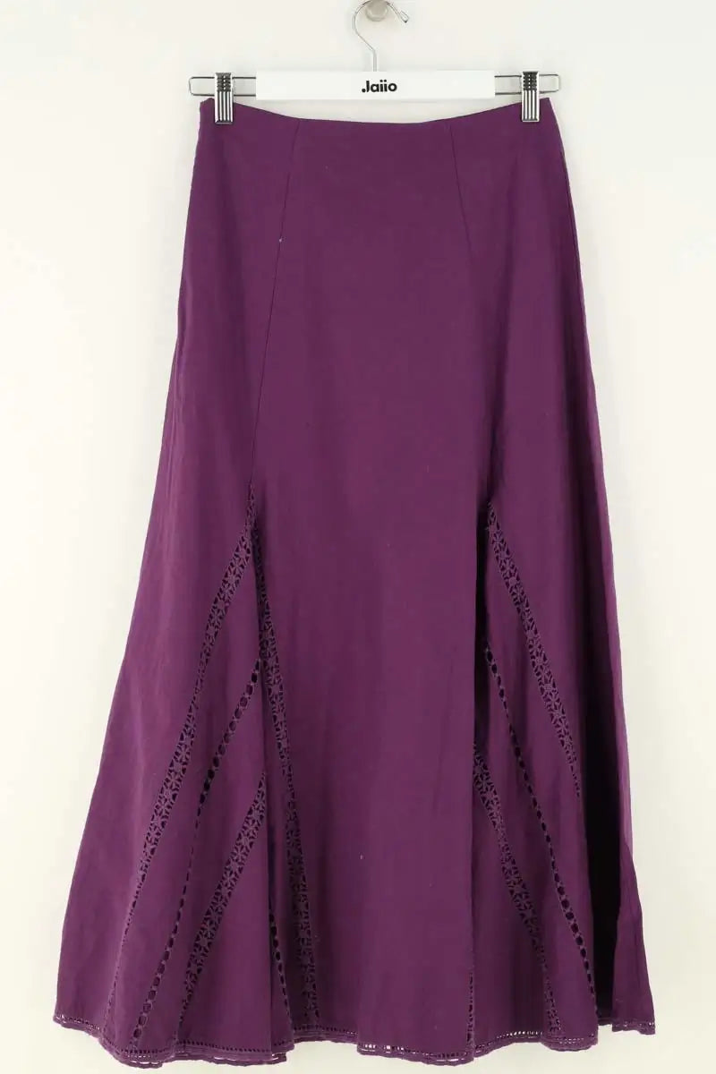 Jupe Sézane Violet en Lin