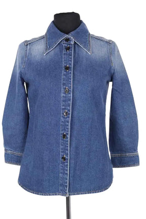 Chemise Chloé Bleu en Coton, taille XS - Seconde Main