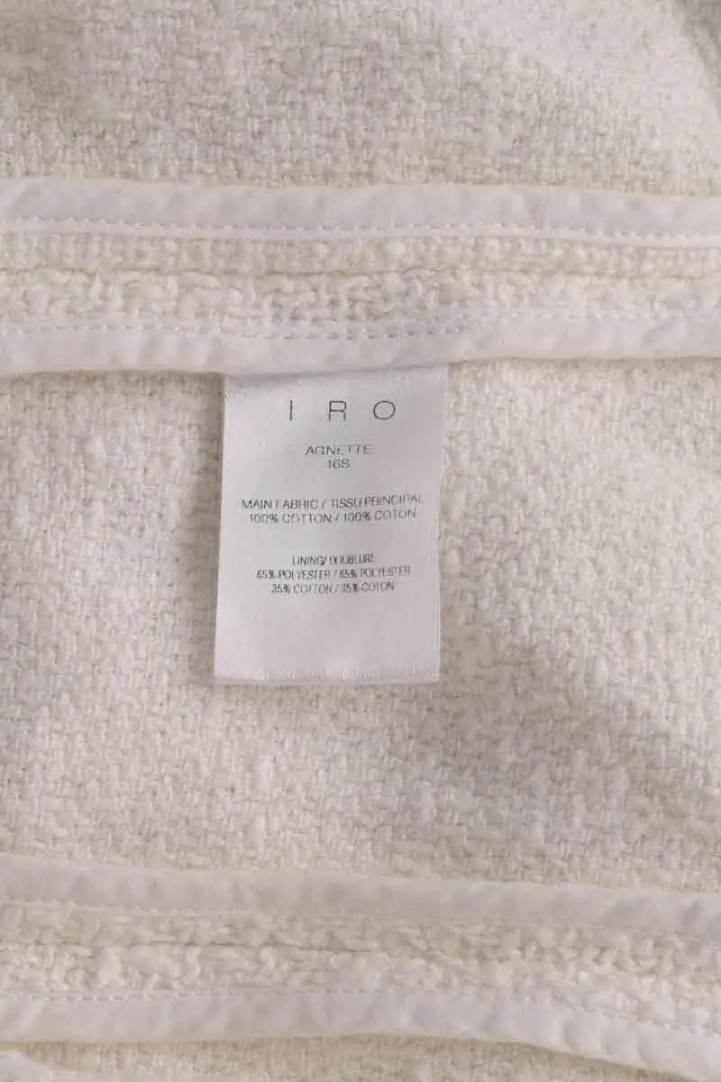 Veste Iro Blanc en Coton