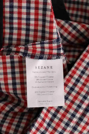 Pantalon droit Sézane Rouge en Synthétique