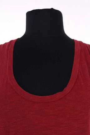 Top sans manche American Vintage Rouge en Coton