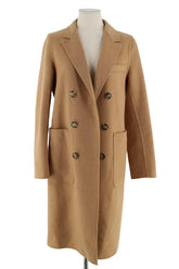 Manteau Tommy Hilfiger Camel en Laine, taille S - Seconde Main