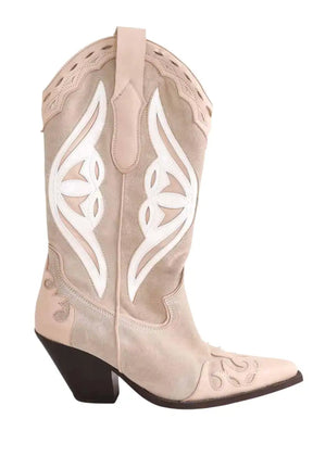 Boots Toral Beige en Daim, taille 38 - Seconde Main