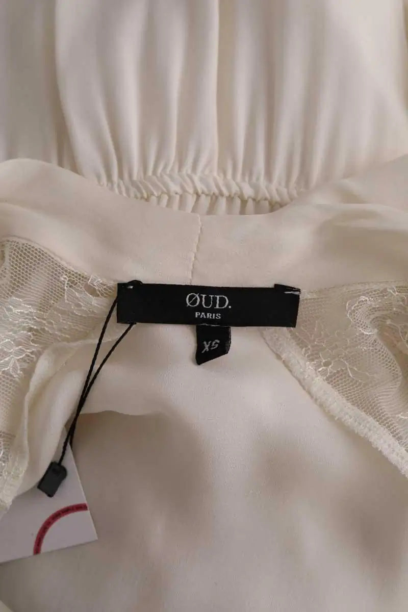 Robe Oud Ecru en Soie