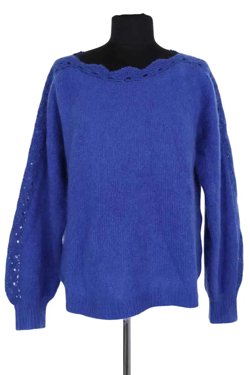 Pull Sézane Bleu en Laine, taille L - Seconde Main