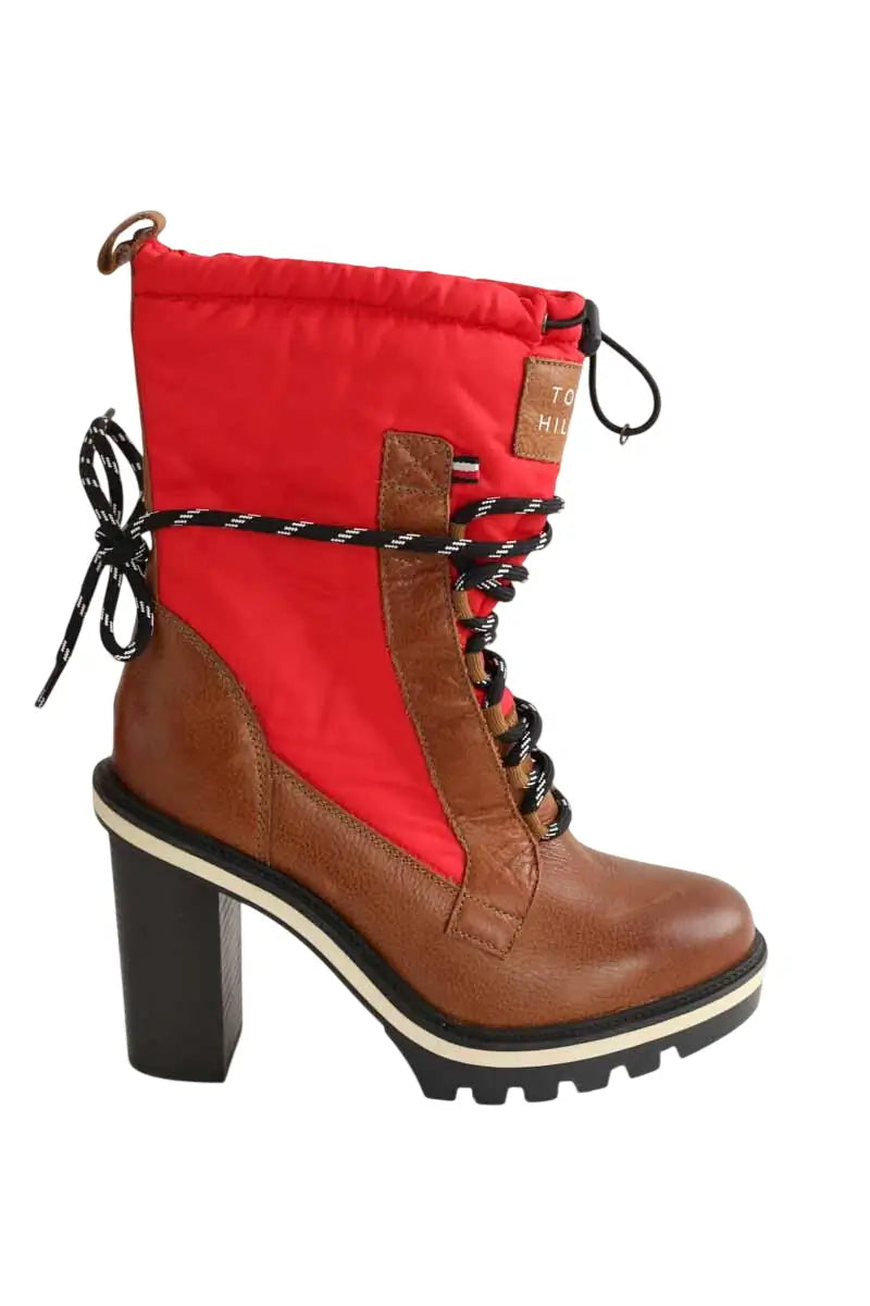 Boots à lacets Tommy Hilfiger  Rouge