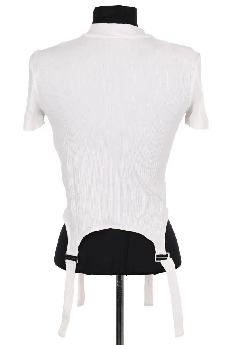 T-shirt Maje Blanc en Coton