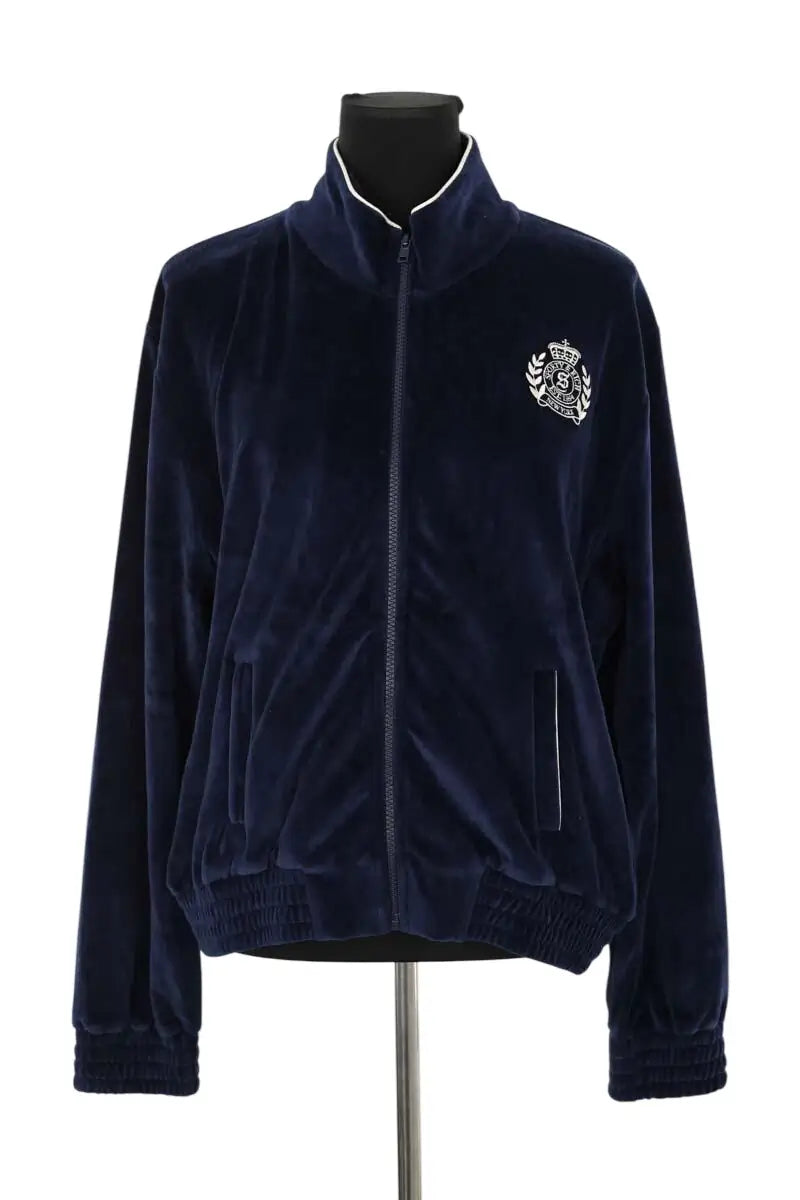 Veste Sporty & Rich Edna Bleu en Coton, taille XL - Seconde Main