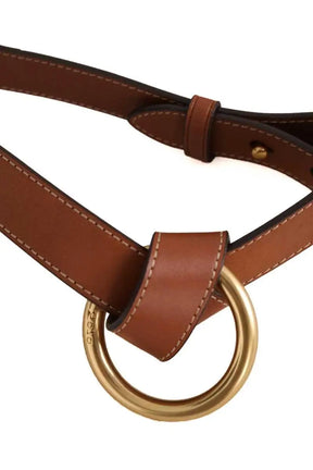 Ceinture Ralph Lauren Camel en Cuir